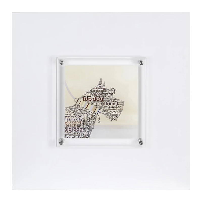 Premier Housewares 1-Piece Scottie Dog Design Framed Wall Art