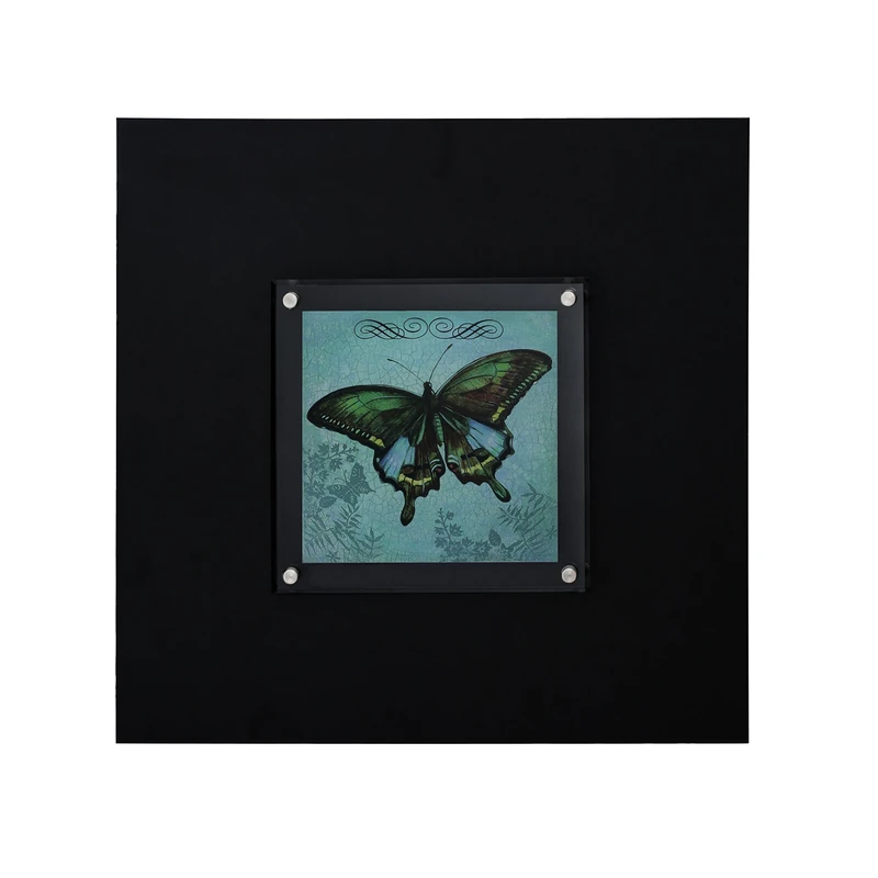 Premier Housewares 1-Piece Butterfly Design Framed Wall Art