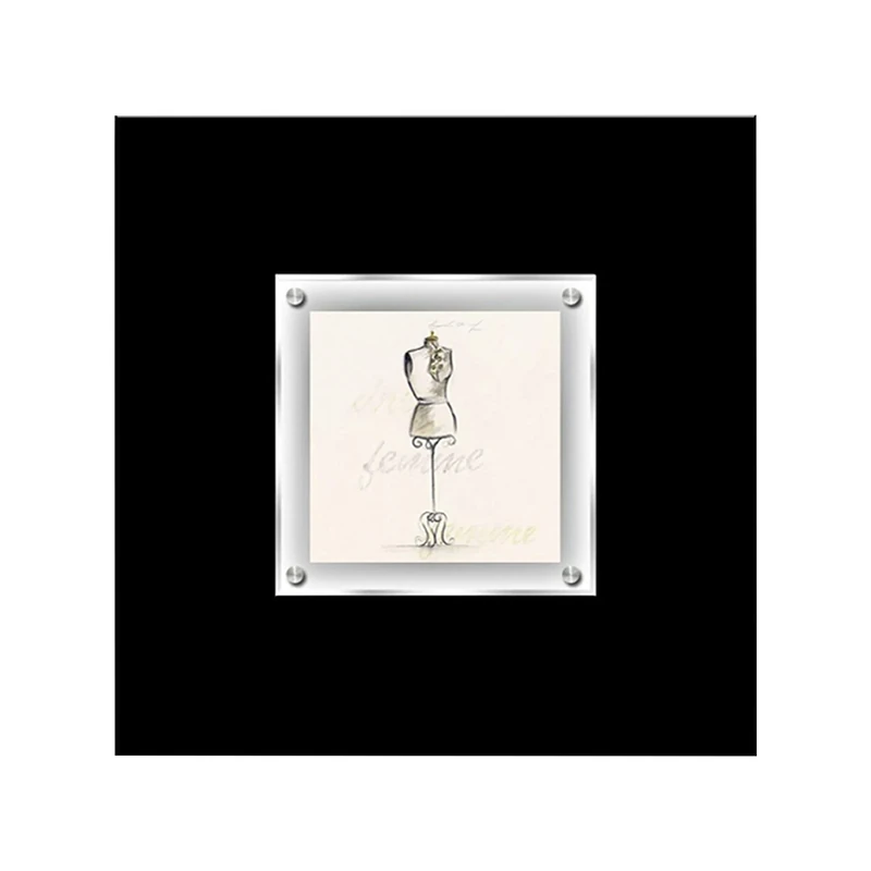 Premier Housewares 1-Piece Boudoir Mannequin Design 2 Framed Wall Art
