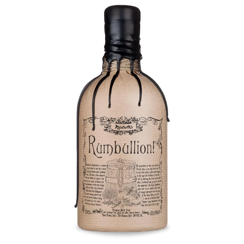Rumbullion!, 70cl - 42.6% ABV Spiced Rum with Cinnamon, Orange and Sweet Vanilla Notes - Hand-Crafted Caribbean Rum Blended and Bottled in the UK