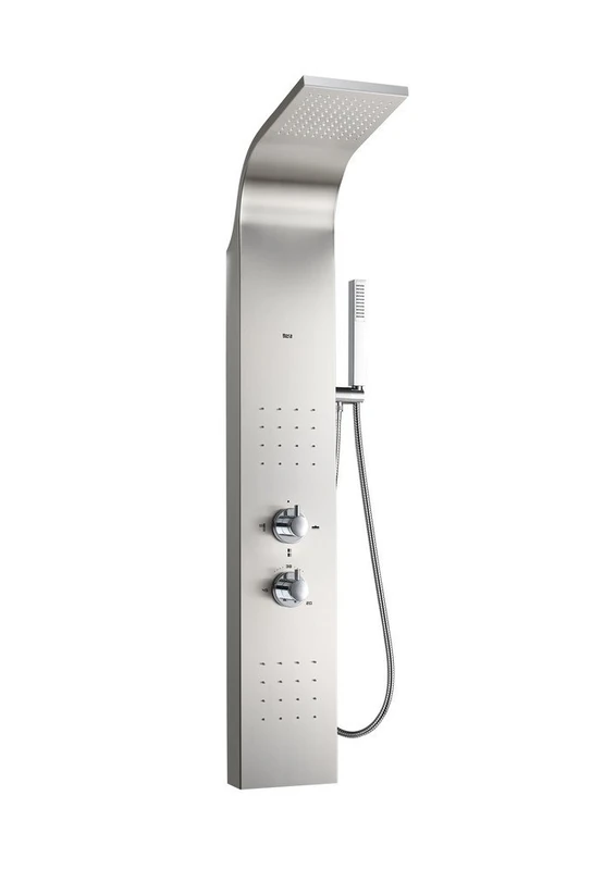 Roca A2H0423000 Essential 2.0 Hydromassage Shower Column with Integrated Jets - Image 1