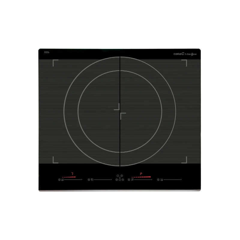 CATA GIGA 600 BK, 4 Burner Ceramic Hob, Induction 9 Power Levels, Plate with 7.4 kW Power, Width 59 cm, Black