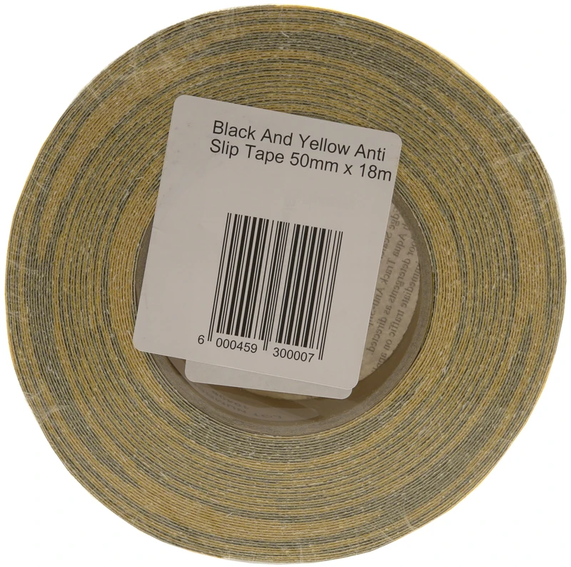 Signs & Labels FPS21ZX 50mm x 18m Anti-Slip Tape - Black/ Yellow