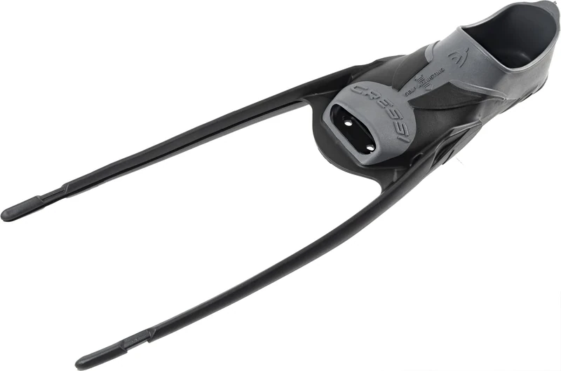 Cressi Men's Gara Modular Fins Foot Pocket (Made in Italy), Black/Grey, 44/45-9.5/10.5