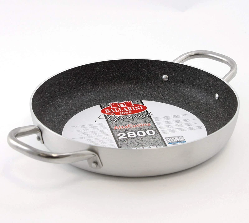 BALLARINI B53T64 Frying Pan, 2 Handles, Diameter 40 cm, Professional Granite