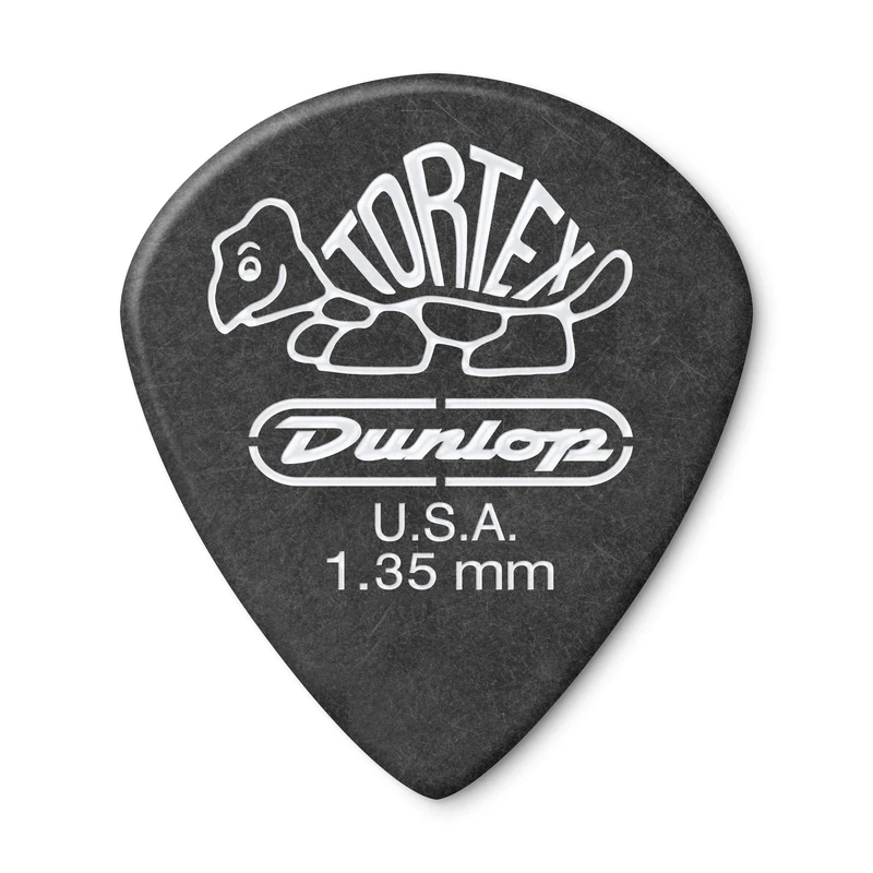 Dunlop 482R1.35 Tortex® Pitch Black Jazz III, 1.35mm, 72/Bag