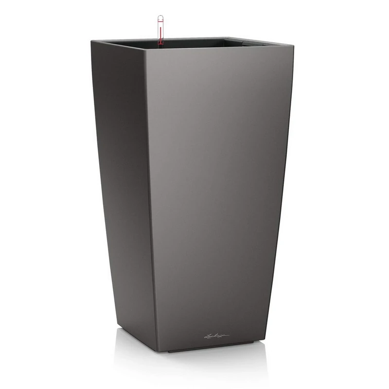 LECHUZA CUBICO Premium 22 anthracite metallic 18463
