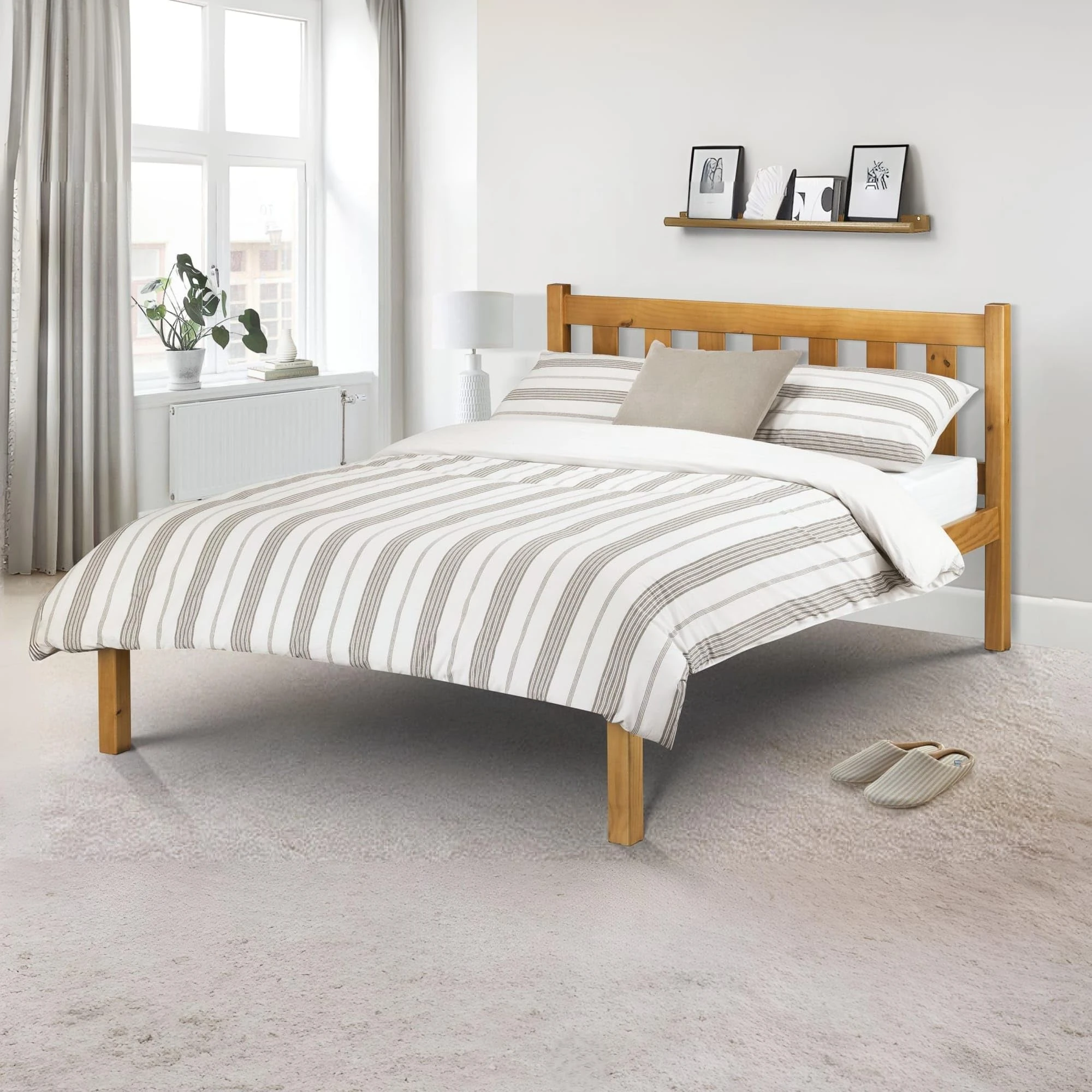 Julian Bowen Poppy Bed, Pine, Double