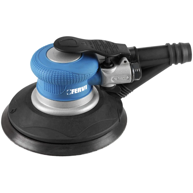 Fervi 0421 Ro Torbital Pneumatic Sander, Cyan/Black