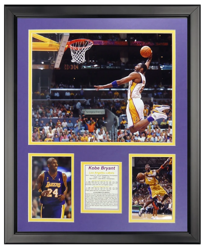 Legends Never Die Kobe Bryant - Dunk Framed Photo Collage, 16" x 20"