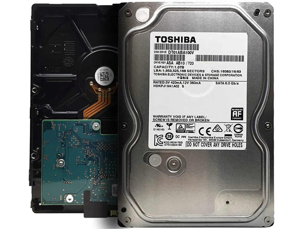 TOSHIBA DT01ABA100V 1TB SATA 6.0 Gb/s 5700 RPM Desktop Hard Drive (DT01ABA100)