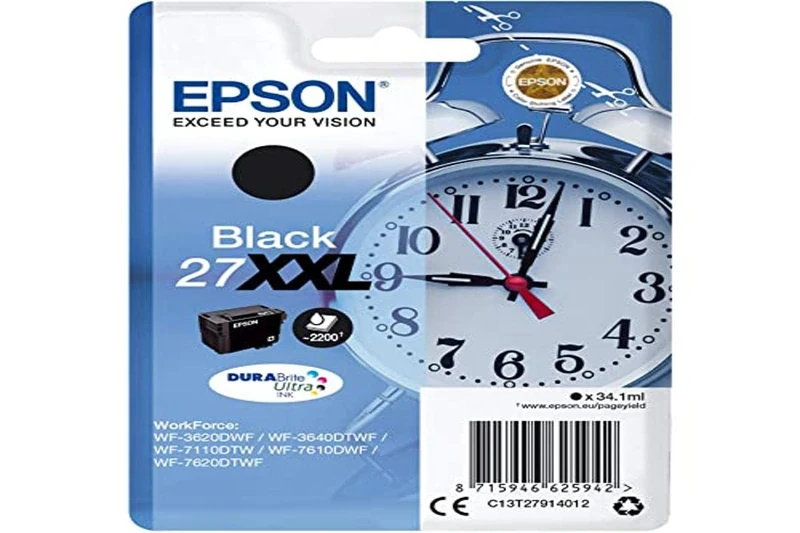 Epson T2791 27XXL Series Alarm Clock Ink Cartridge - Black (35ml)
