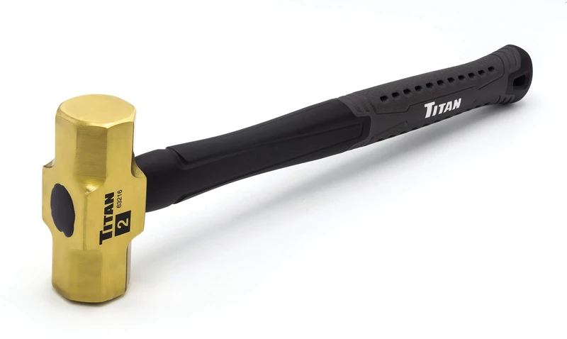 Titan 63216 2Lb. Non-Sparking Brass Hammer