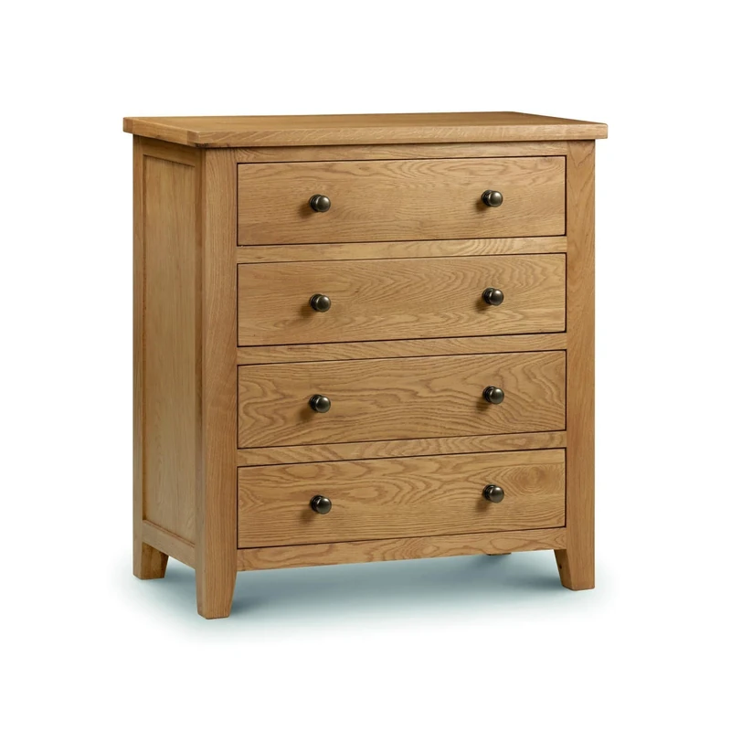 Julian Bowen Marlborough 4 Drawer Chest, Oak