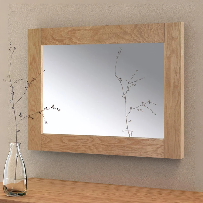 Julian Bowen Marlborough Wall Mirror, Oak