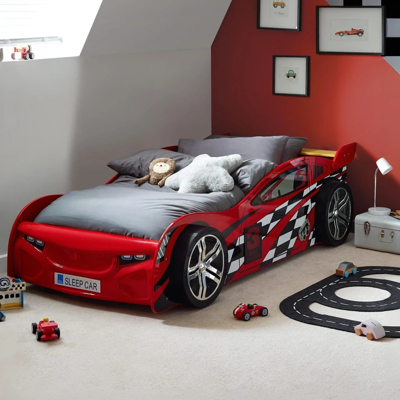 Julian Bowen Scorpion Racer Bed, Red, Single - Image 1