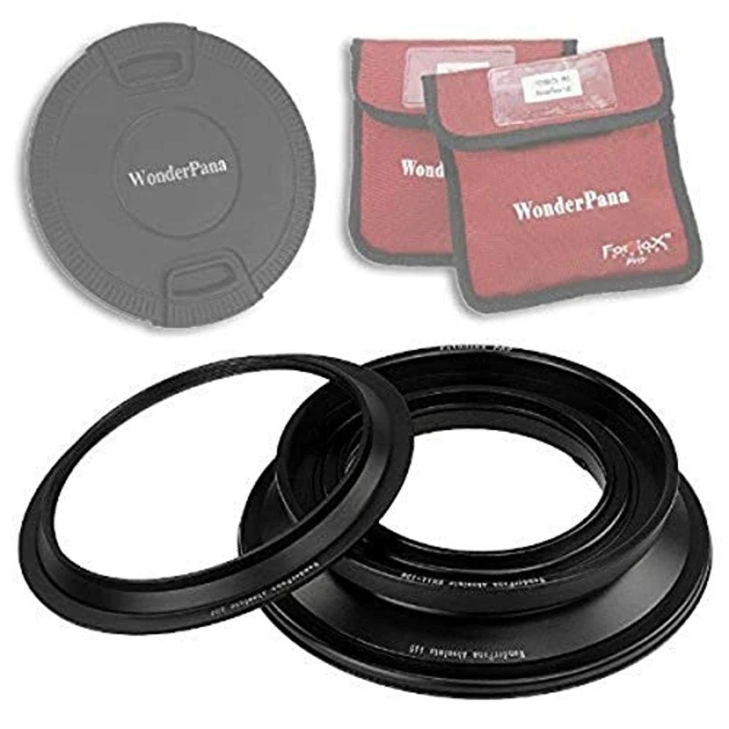 WonderPana Absolute Core for the Sigma 14mm f/2.8 EX HSM RF Aspherical Ultra Wide Angle Lens (Full Frame 35mm) - 130mm Adapter Ring (for Cokin X-Pro Filter System), 150mm Adapter Ring (for Lee SW-150 Filter System) and 145mm Filter Ring with 145mm Heavy Duty Inner Pinch Lens Cap