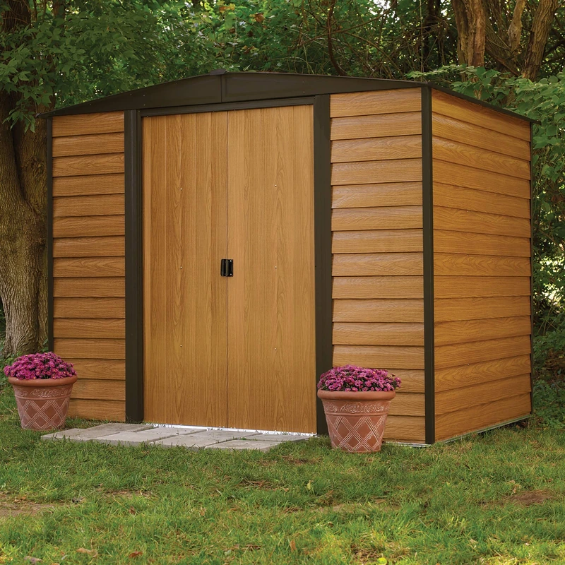 Rowlinson Metal Shed Woodvale 8x6 plus Floor and Assembly