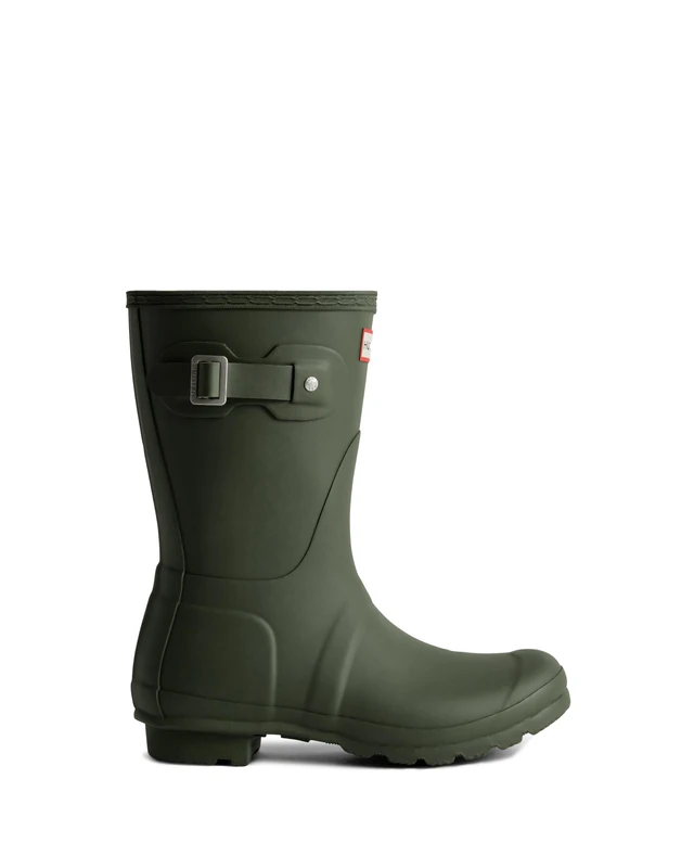 Hunter Original Short, Women's Wellington Boots, Green (Dark Olive), 5 UK (38 EU)