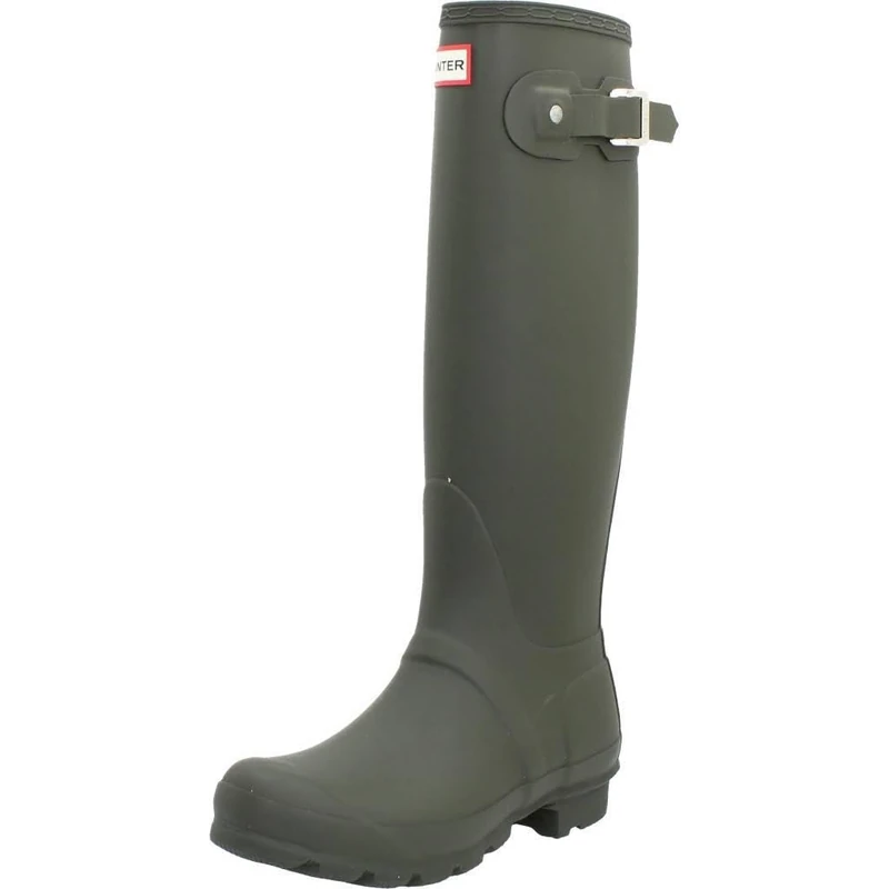 Hunter Women Original Tall Wellington Boots, Green (Dark Olive), 8 UK (42 EU)