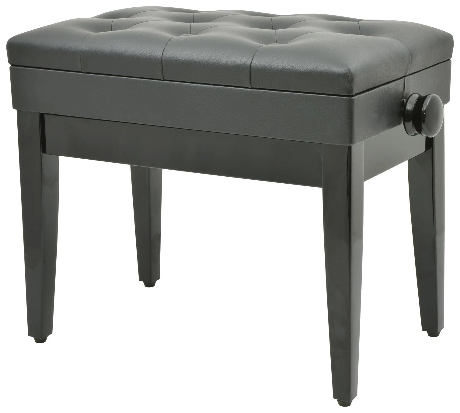 Chord | Piano bench with storage Black