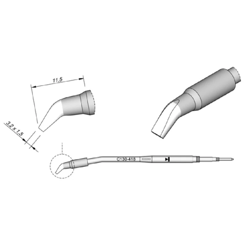 Jbc C130418 Soldering Tip for AP130 A