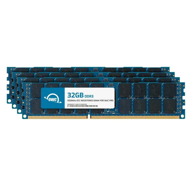 OWC - 128GB OWC Memory Upgrade Kit - 4 x 32GB PC10600 DDR3 ECC-R 1333MHz DIMMs for Mac Pro Late 2013 models