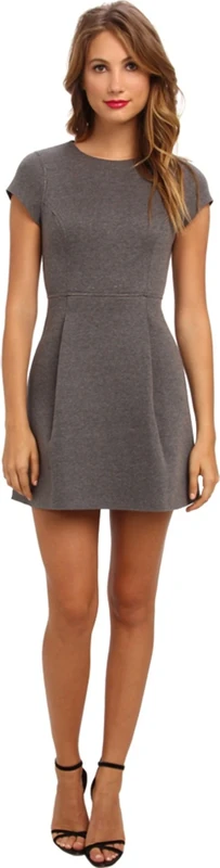 Susana Monaco Women's Marlene 17" Dress, Grey (Sidewalk Melange), Size 8 - Image 1