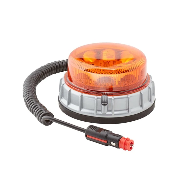 HELLA 2XD 011 557-301 LED-Strobe-type Beacon - K-LED 2.0 M - 12/24V - Yellow - mounting/Magnet Mount - Cable: 600mm - Plug: DIN ISO 4165