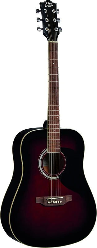 EKO GUITARS - RANGER 6 RED SUNBURST Range Acoustic Guitar, Red Sunburst