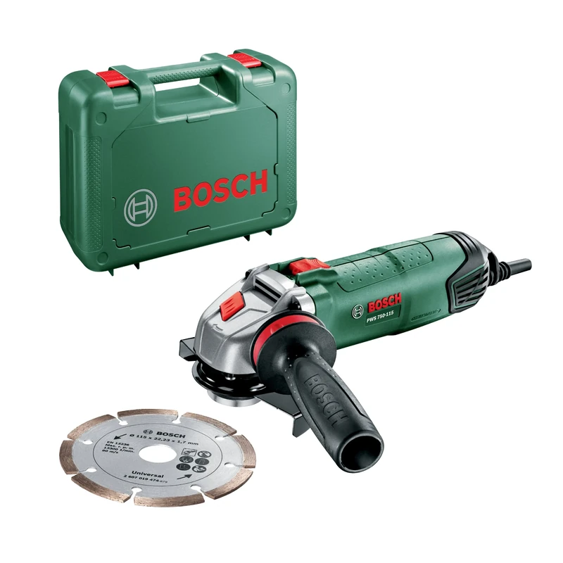 Bosch PWS 750 – 115 – Mini Grinder (750 W and 115 mm), 06033A2401 750 wattsW