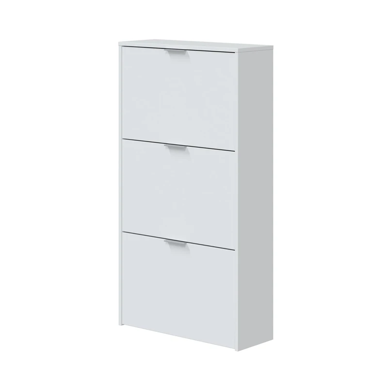 Générique (LC7877BO) Shoe cabinet with 3 doors L 60 x l 22 x H 102 White