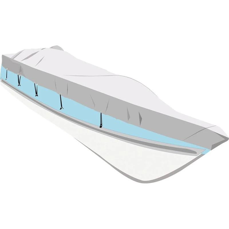Boat Cover Boat Cover up to 518-579 cm Boat Length, 244 cm Wide, Silver - Image 1