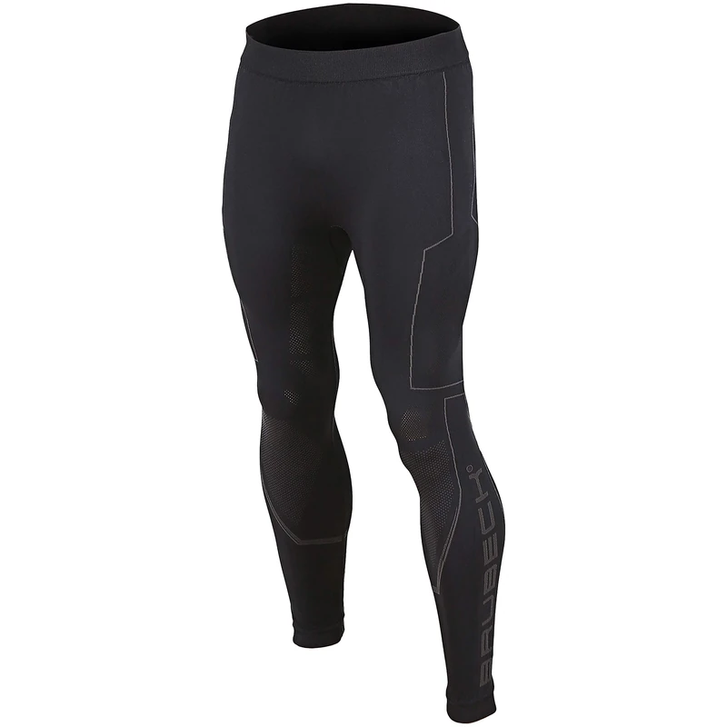 BRUBECK Breathable Motorcycle Underwear Men's Underwear Motorcycle Men Cooling Black Functional Trousers Black Long Trousers Men XXL - Black LE11070 - Image 1