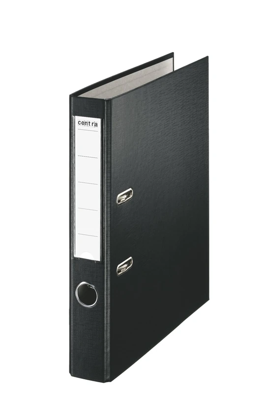 Centra 231868 50 mm A4 Plastic Lever Arch File - Black, Pack of 25