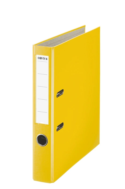 Centra 231872 50 mm A4 Plastic Lever Arch File - Yellow, Pack of 25