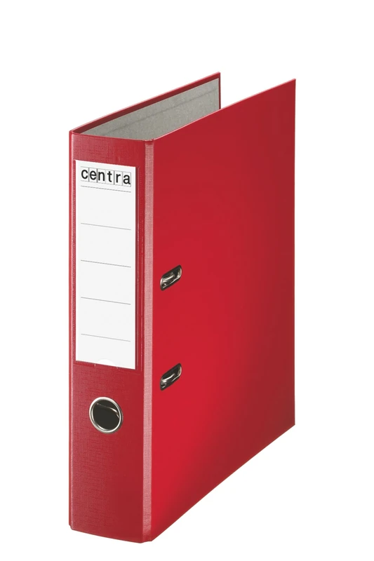 Centra 230531 75 mm A4 Plastic Lever Arch File - Red, Pack of 20