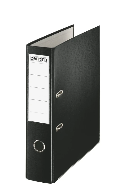 Centra 230523 75 mm A4 Plastic Lever Arch File - Black, Pack of 20