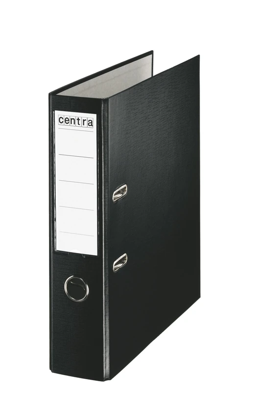 Centra 230529 75 mm A4 Plastic Lever Arch File - Black, Pack of 20