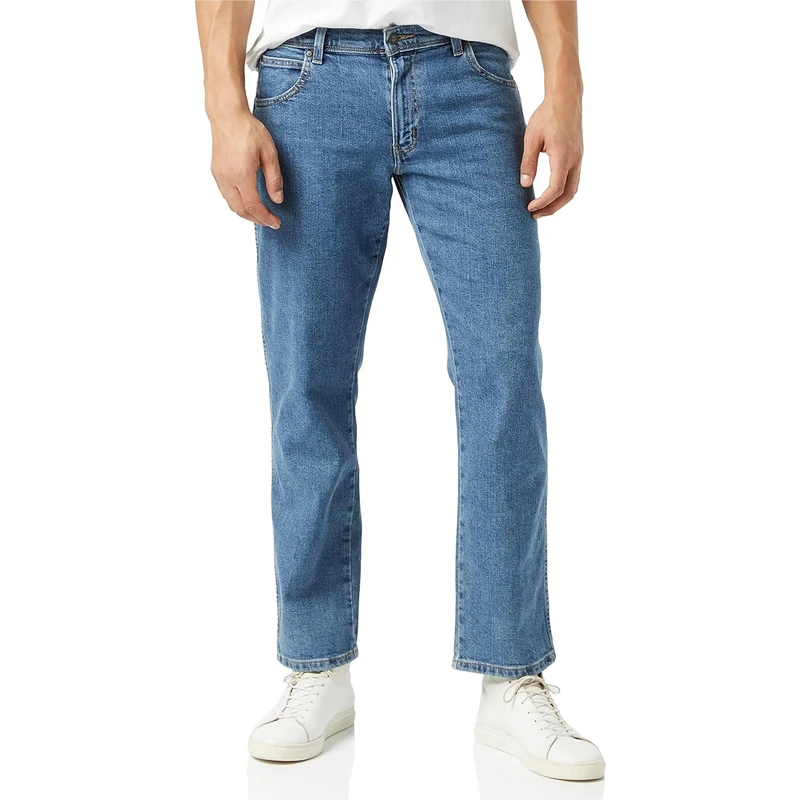 Wrangler Herren Durables Regular Fit Jeans, Stonewash, 42W / 32L