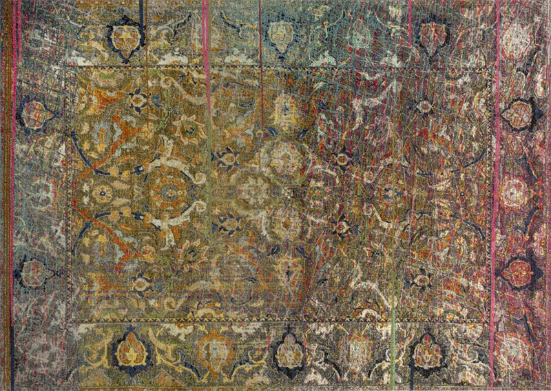 wash+dry Mirage Doormat, 170 x 240 cm, Interior, Washable, Rimless, Colourful