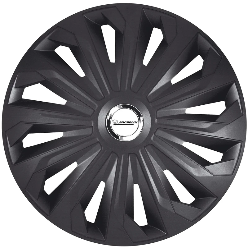 Michelin 92009 Wheel trim Fabienne with reflector system N.V.S., set of 4, 35.56 cm, 14 inches, black