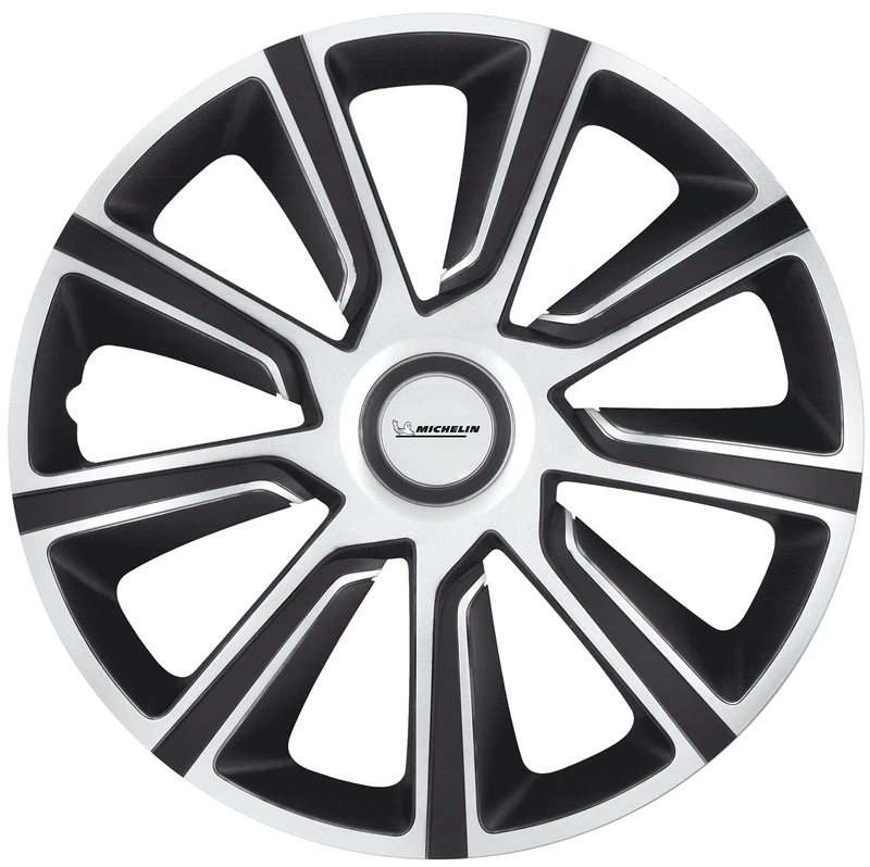 Michelin 92015 Wheel trim Louise with reflector system N.V.S., set of 4, 40.64 cm, 16 inches, silver/black