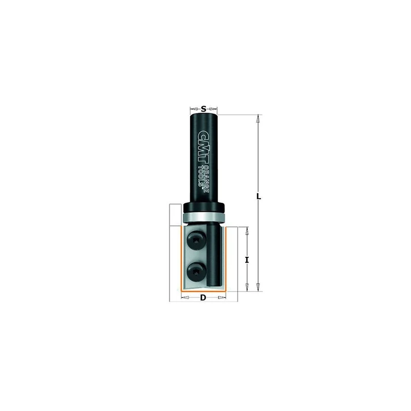 CMT Orange Tools 656.160.11 – Router Bit W/Knife for Boring and Trimming Z2 S=8 D=16X35X