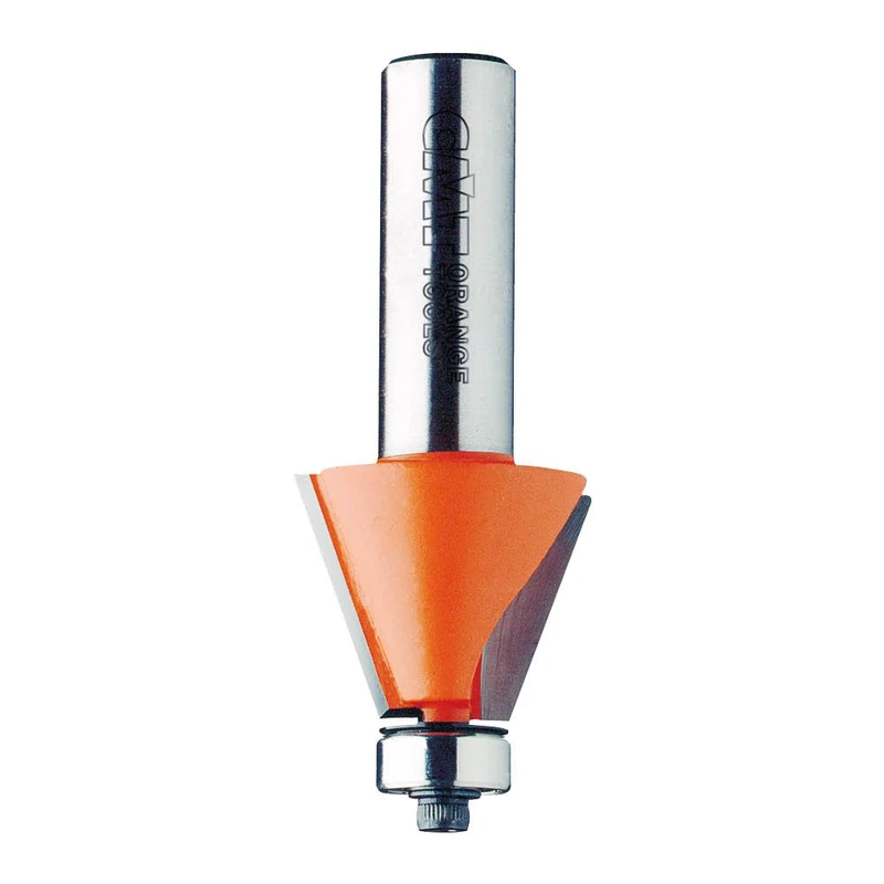 CMT Orange Tools 936.190.11 25-Degree Chamfer Router Bit with Rolling Bearing, HM S 22.2/8 mm Diameter