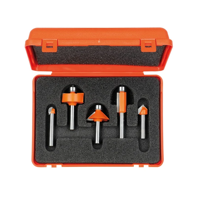 CMT Orange Tools 700.005.02 – 5-Piece Profile Bit Set Hw S=6 Rh