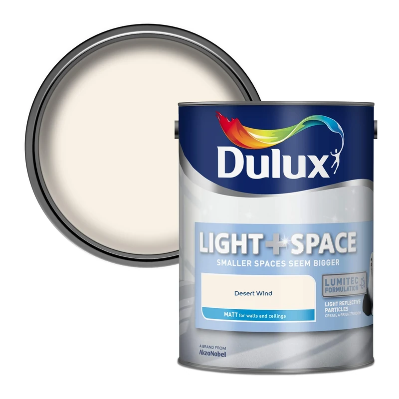 Dulux Light and Space Matt Emulsion Paint, Desert Wind, 5 Liters