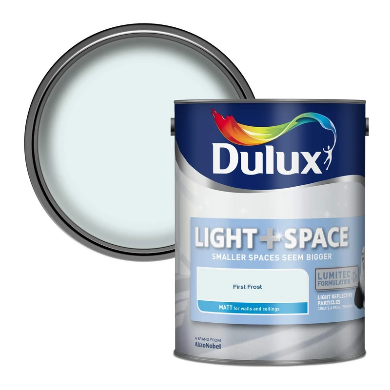Dulux Light & Space Matt Emulsion Paint - First Frost - 5L