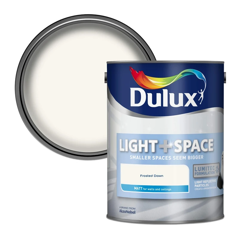 Dulux Light and Space Matt Emulsion Paint, Frosted Dawn, 5 Liters