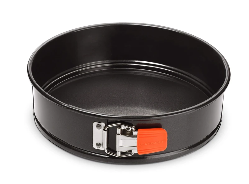 Le Creuset Non-Stick Carbon Steel Bakeware Springform Round Cake Tin, 26.9 cm, Black, 46091260010000